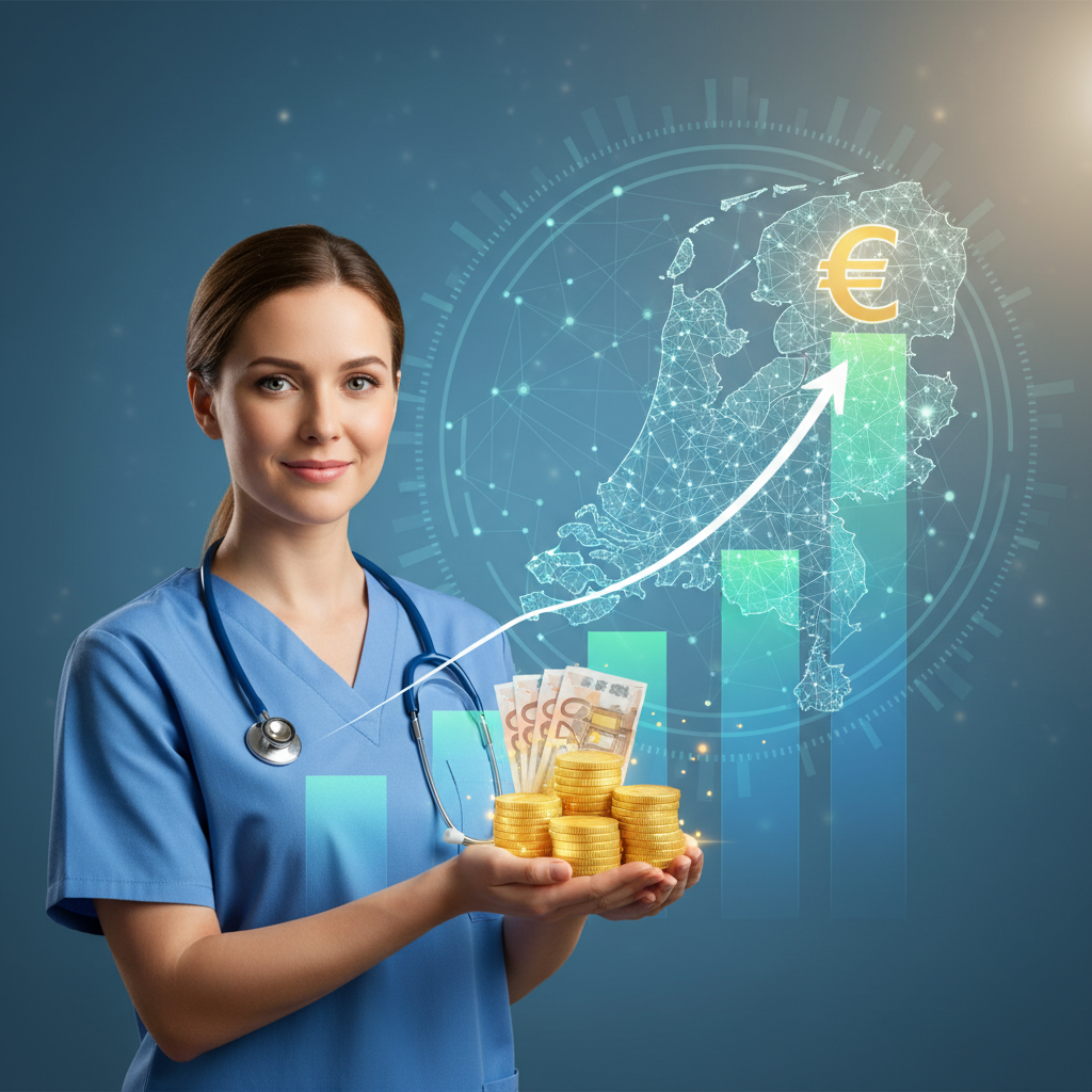 Gemiddeld salaris van een verpleegkundige in Nederland